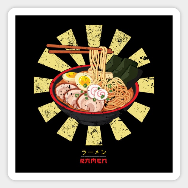 Ramen Retro Japanese Magnet by Nova5